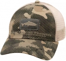 Кепка Simms Salmon Icon Trucker Hex Flo Camo Timber