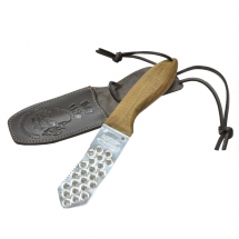 Инструмент для чистки рыбы Acropolis НС-1 (деревянная ручка, кожаный футляр)
