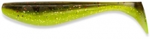 Силикон FishUp Wizzle Shad 2.0" (10шт) #203 - Green Pumpkin/Flo Chartreuse