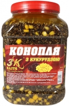 Конопля 3Kbaits Натуральная с кукурузой 70/30 банка 3L