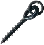 Сталевий гвинт для фіксації бойлу Gurza BOILIE SCREW WITH ROUND RIG RING #S 6шт.