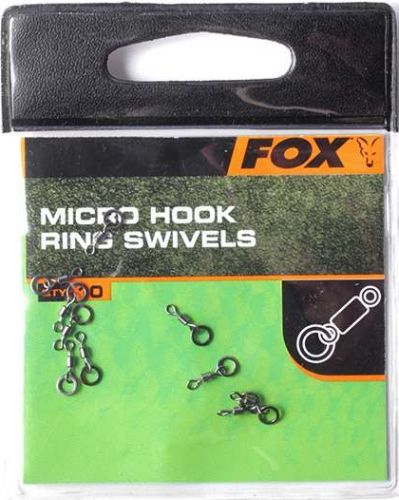 Купить Вертлюжки Fox Micro Hook Ring Swivels ― Carp Zander