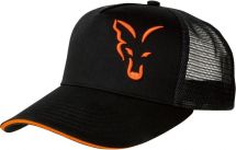 Бейсболка Fox Black/Orange Trucker Cap