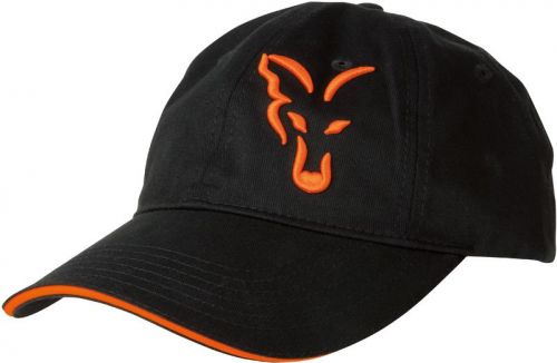 Купить Бейсболка Fox Black/Orange Baseball Cap ― Carp Zander