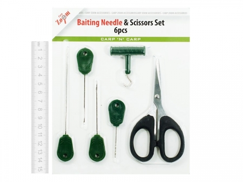 Набор инструментов Carp Zoom Baiting Needle & Scissors Set