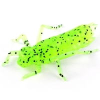 Силікон FishUp Dragonfly 1" (10шт) #055 Chartreuse Black