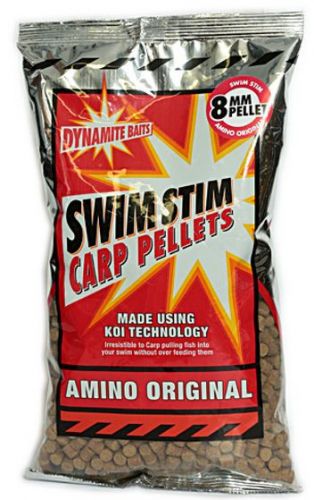 Купить Пеллетс Dynamite Baits Feed Pellets Swimstim Amino Natural 3mm 900g ― Carp Zander