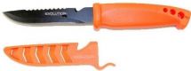 Нож Evolution 4" Bait Knife Orange Handle, Black Blade, Orange Sheath