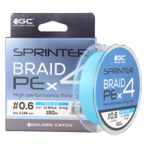 Шнур GC Sprinter PE X4 150м Blue #0.8