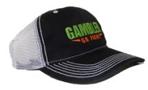 Бейсболка Gambler Mesh Trucker Hat Black with White