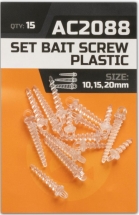 Набір фіксаторів гвинтових для Pop-Up №10, 16, 20 AC2088 SET bait screws plastic 16шт