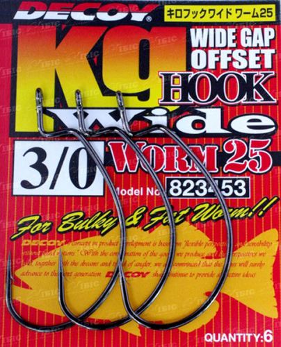 Крючок Decoy Worm 25 Kg High Power Hook Wide