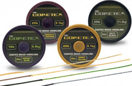 Купить Поводковый материал Fox Coretex Coated Braid 20m ― Carp Zander