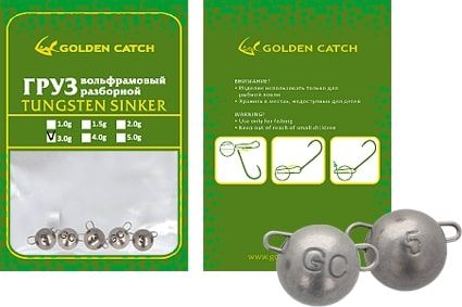 Груз чебурашка Golden Catch вольфрам разборной NA упаковка