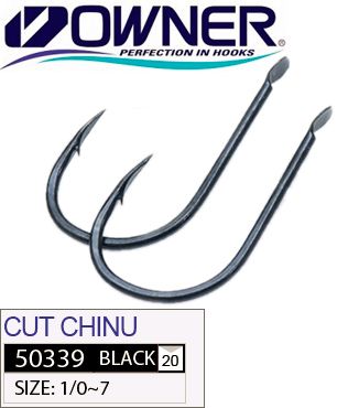 Крючки Owner 50339 Cut Chinu Black Chrome - недорого | CarpZander