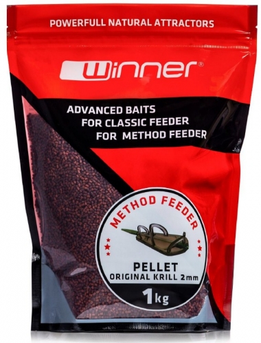 Купить Пеллетс Winner The Method Pellet Original Krill 2mm 1kg ― Carp Zander