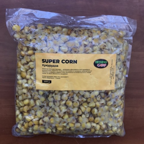 Купить Кукуруза ТехноКарп Super Corn (готовая кукуруза) 1,5kg ― Carp Zander