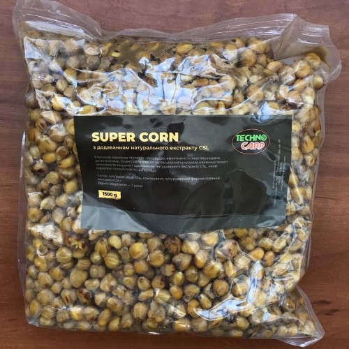 Купить Кукуруза ТехноКарп Super Corn + CSL (готовая кукуруза) 1,5kg ― Carp Zander