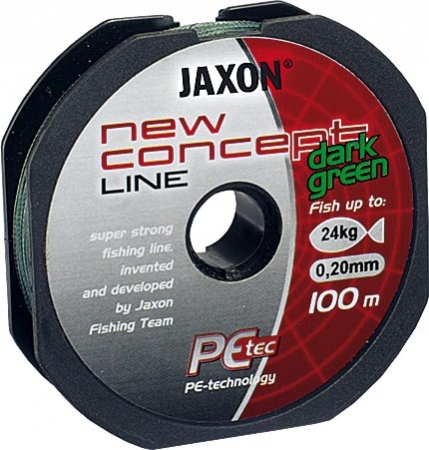 Купить Шнур Jaxon New Concept Line Dark Green 100m ― Carp Zander