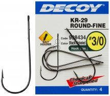 Крючок Decoy KR-29 Worm Round-Fine