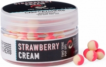 Бойли pop-up Two Tone Carp Catchers «Strawberry Cream» 8mm