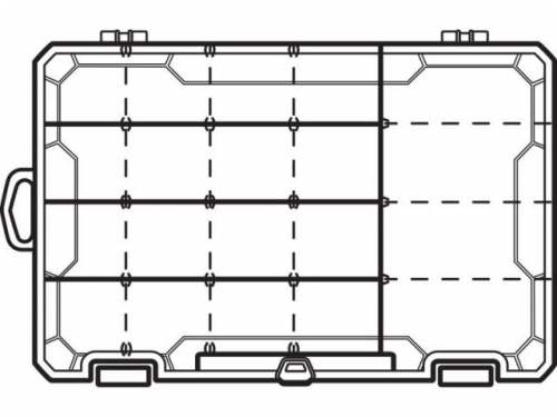 Коробка Flambeau Tuff Tainer 4 Partitions (4004) 279х184х44mm