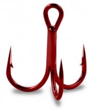 Тройник Gurza Round treble hook ST-36 RED K-2504