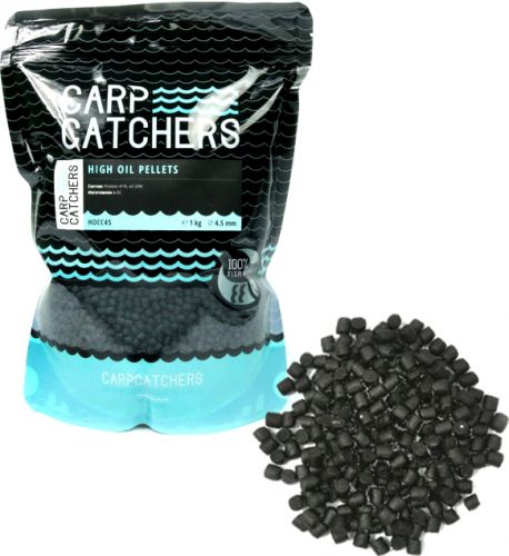 Купить Пеллетс Carp Catchers High Oil 1kg ― Carp Zander