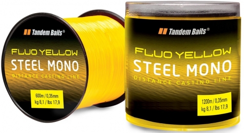 Купить Леска Tandem Baits Steel Mono Fluo Yellow ― Carp Zander
