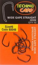 Крючок карповый Технокарп Wide Gape Straight №6