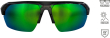 Очки Westin W6 Sport 25 Liquid Grey LB Green LM Green AR Green