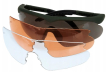 Окуляри тактичні Swiss Eye Raptor New (комплект 3 змінних лінзи, чохол, чорна оправа)