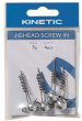 Штопор Kinetic Jighead Screw In 10g Zinc 4шт