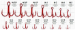 Трійник Gurza Round treble Hook ST-36 Red №3/0 1шт