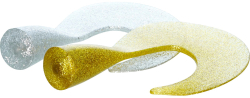 Хвіст Westin Swim Tail Curltail 9cm 8g Gold/Silver (2шт/уп)