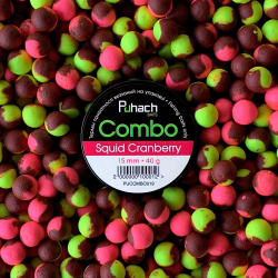 Бойлы Puhach Baits Combo 15mm - Squid Cranberry (Кальмар Клюква)