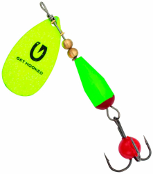 Блесна Kinetic Droopy 8g Yellow/Green