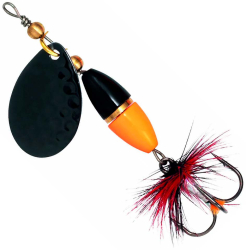 Блесна Kinetic Fizz 5g Black/Orange/Gold Ribbon