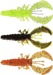 Силикон Westin Crecraw Slim Creaturebait 5.5cm 1.5g Floating Dark Water Mix 22 (6шт/уп)