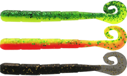 Силікон Westin Ned Worm Curltail 5cm 0.5g Floating Dark Water Mix 23 (6шт/уп)