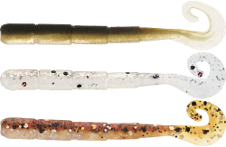 Силікон Westin Ned Worm Curltail 5cm 0.5g Floating Clear Water Mix 23 (6шт/уп)