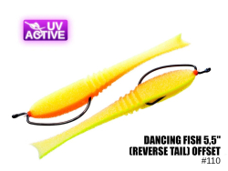 Поролоновая рыбка ПрофМонтаж 110 Dancing Fish 5.5"(reverse tail) offset