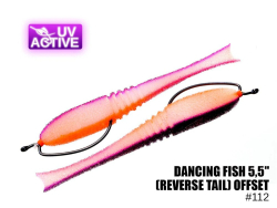 Поролоновая рыбка ПрофМонтаж 112 Dancing Fish 5.5"(reverse tail) offset