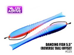Поролоновая рыбка ПрофМонтаж 215 Dancing Fish 5" (reverse tail) offset