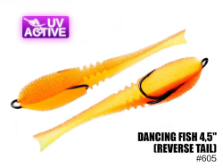 Поролоновая приманка ПрофМонтаж Dancing Fish 4,5" (reverse tail) #605