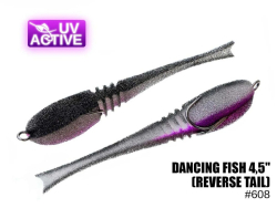 Поролоновая приманка ПрофМонтаж Dancing Fish 4,5" (reverse tail) #608