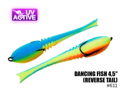 Поролоновая приманка ПрофМонтаж Dancing Fish 4,5" (reverse tail) #611