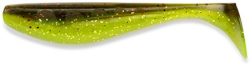 Силікон FishUp Wizzle Shad 2" (10шт) #203 - Green Pumpkin Flo Chartreuse