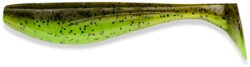 Силікон FishUp Wizzle Shad 2" (10шт) #204 - Green Pumpkin Chartreuse