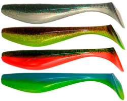 Силікон FishUp Wizzle Shad 5" (4шт) #MIX01 - 201/203/205/206